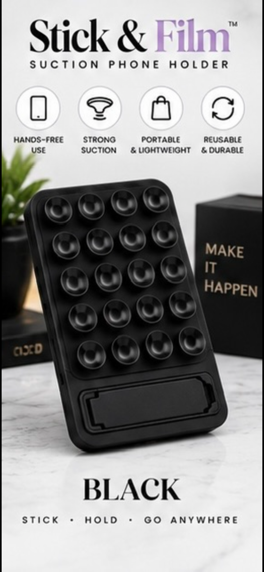 Stick & Film — Suction Phone Holder
