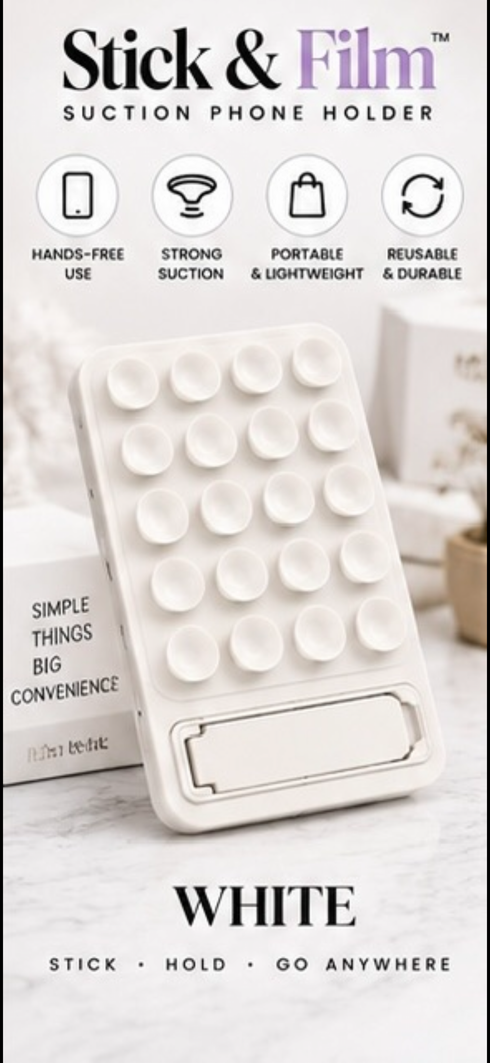 Stick & Film — Suction Phone Holder